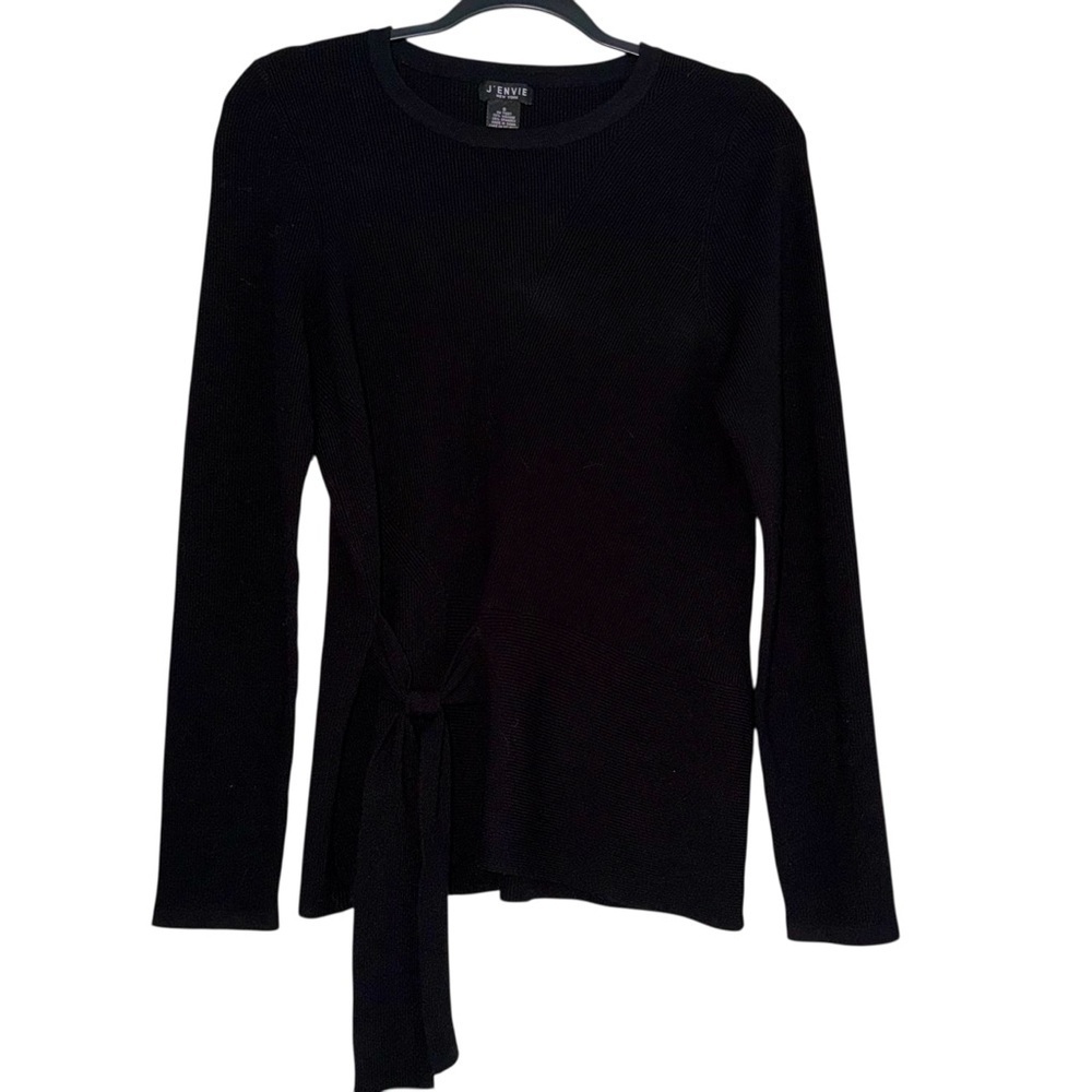 J Énvie Size Small Black Tie Waist Sweater